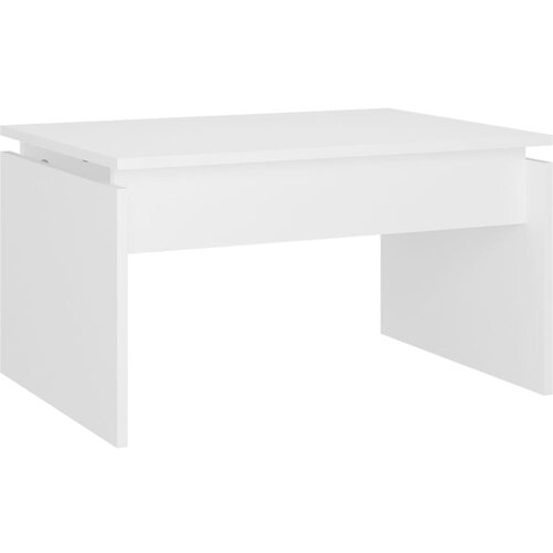 Maison Chic Klubska mizica - kavna mizica - Nizka mizica bela 68x50x38 cm iverna plošča, (21753943) Cene