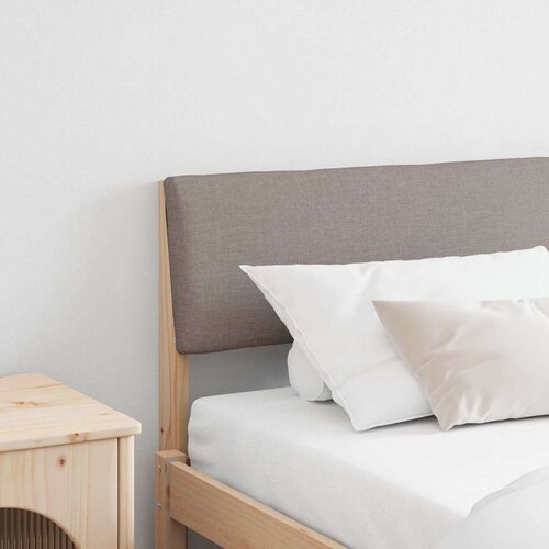 vidaXL Tapecirano vzglavje Taupe 180 cm Masivno borovo les Cene