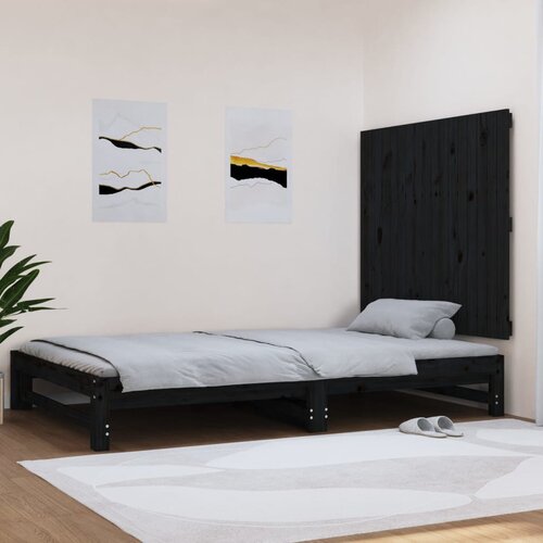  Zidno uzglavlje crni 108 x 3 x 90 cm od masivne borovine Cene