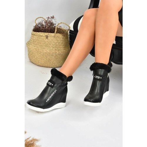 Fox Shoes Black Women's Hidden Heel Boots Slike