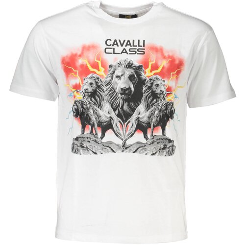 Cavalli Class SHORT SLEEVE T-SHIRT MEN WHITE Cene