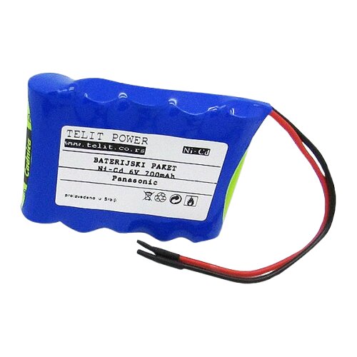 Telit Power Baterija Panasonic Cadnica za EKG uredjaj, NiCd, 6V, 700mAh Slike