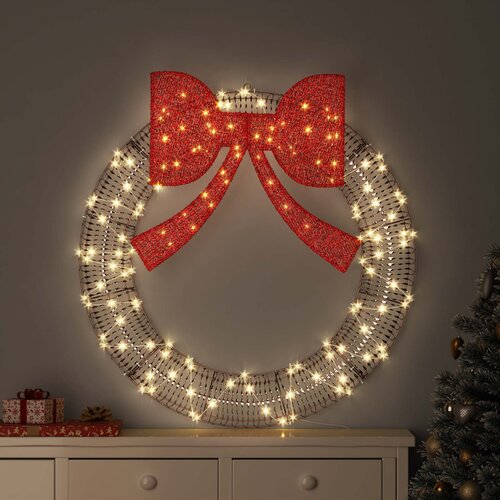  Vijenac s 80 LED svjetlima Topla bijela 91 x 91 x 9 cm PET Cijene