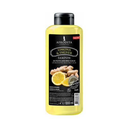 Afrodita Cosmetics lemon & ginger šampon za kosu 1L Cene