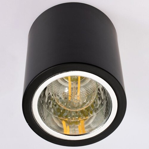  LED plafonska svetiljka JUPITER 1xE27/6W/230V 120x98 mm crna Slike