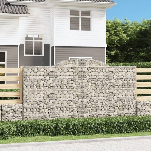  Obokane gabion košare 2 kosa 300x50x160/180 cm pocinkano železo Cene