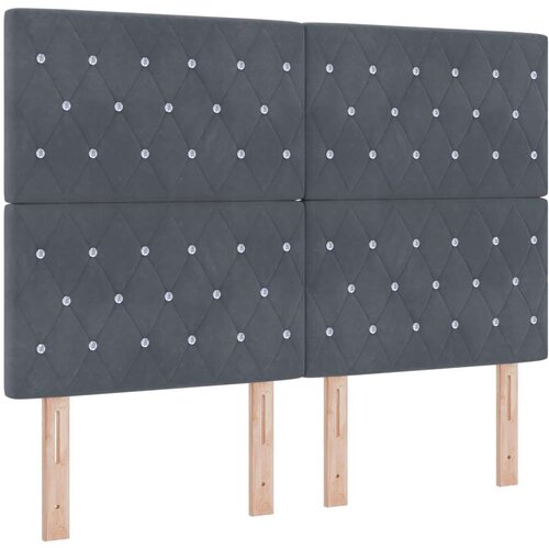 VidaXL Krevet Tamno Siva 160x200 cm Bar&amp;scaron;un Slike