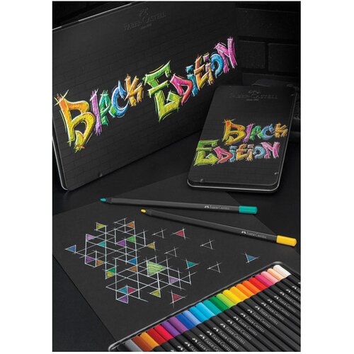  Boje drvene 36boja metalna kutija black edition faber castell 116437 Slike