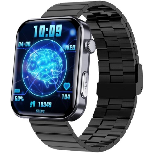 INF Pametna ura z merilnikom srčnega utripa, krvnega tlaka, kisika v krvi, pedometer Black Bamboo Edition strap, (5000129891) Cene