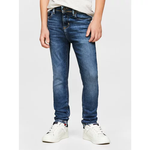 Tommy Hilfiger Jeans hlače Scanton KB0KB08907 M Mornarsko modra Slim Fit