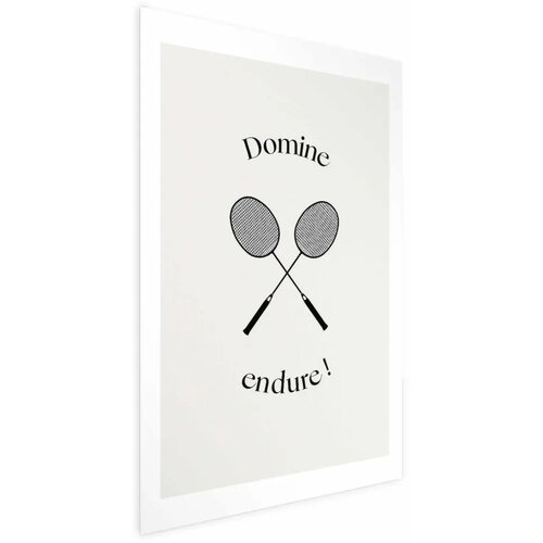  Plakat - Summer Games - Badminton Rackets on a White Background 21x30 Bez okvira s margom Cene