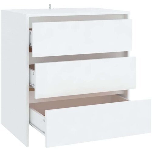 VidaXL Komoda bijela 70 x 41 x 75 cm od iverice Slike