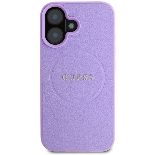 Guess Hrbtni ovitek za iPhone 16 Plus z zrnato teksturo MagSafe, Vijoli?na, (21749328) Slike