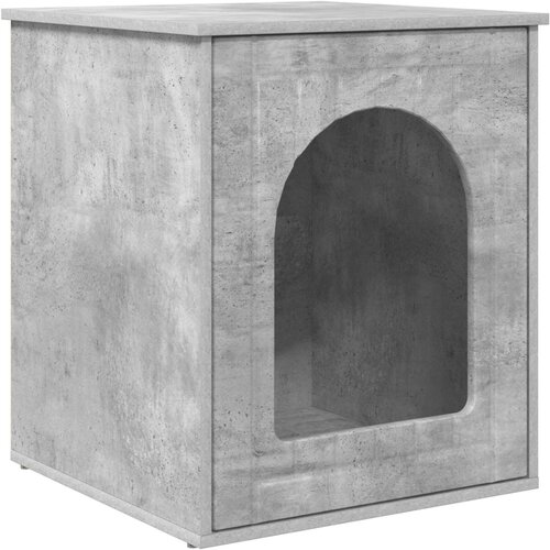 vidaXL Mačja hi&scaron;a Beton 53 x 52 x 60 cm Konstruiran les, (5000111098) Cene