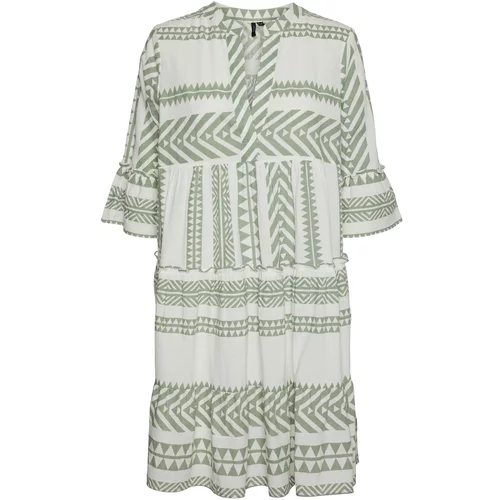 Vero_Moda Košulja haljina 'DICTHE' pastelno zelena / bijela