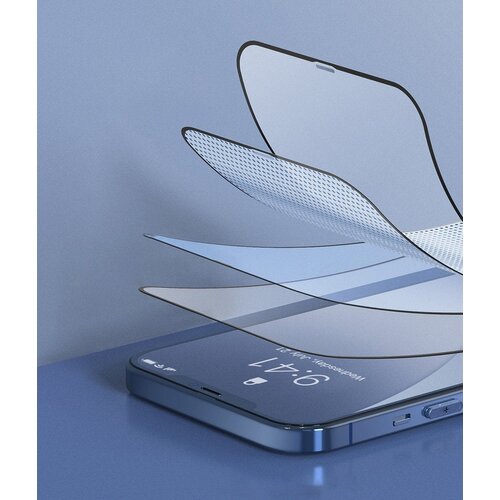 Baseus 2x Kaljeno steklo za celoten zaslon 0,25 mm z okvirjem za iPhone 12 mini Slike