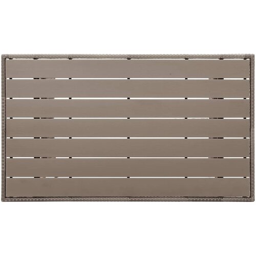  Vrtni stol sivi 120 x 70 x 66 cm od poliratana Slike