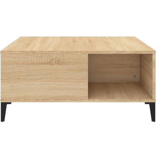  Stolić za kavu boja hrasta 80x80x36,5 cm konstruirano drvo Slike