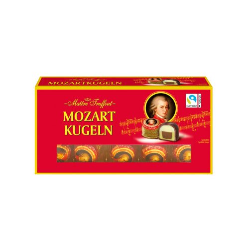MAITRE TRUFFOUT Praline Mozart kugle 200g Slike