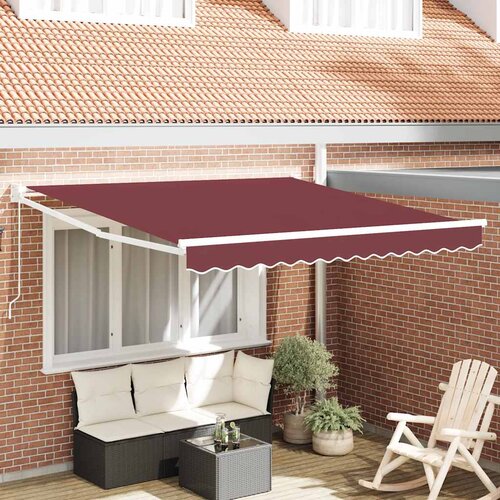 Tenda na ručno uvlačenje bordo 300 x 250 cm Cijene