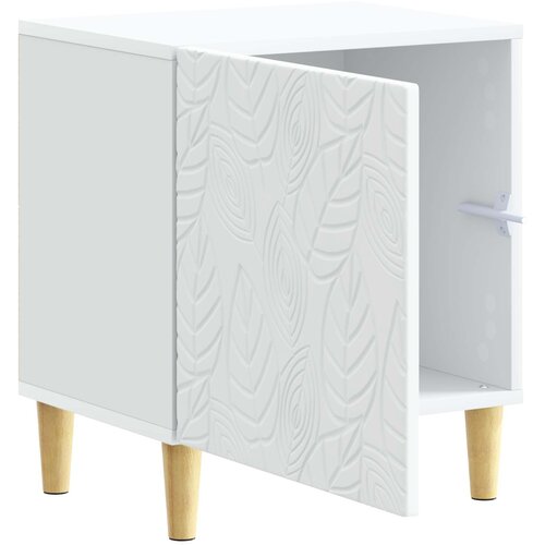  Noćni ormarić 2 pcs Bijela 43 x 34,5 x 50 cm Konstruirano drvo Slike