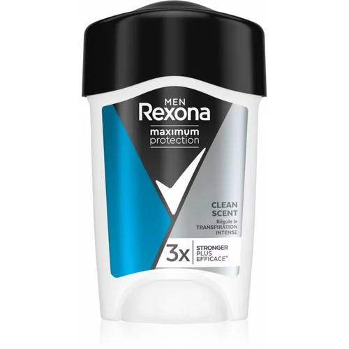 Rexona Maximum Protection Clean Scent kremasti antiperspirant proti prekomernemu potenju 45 ml