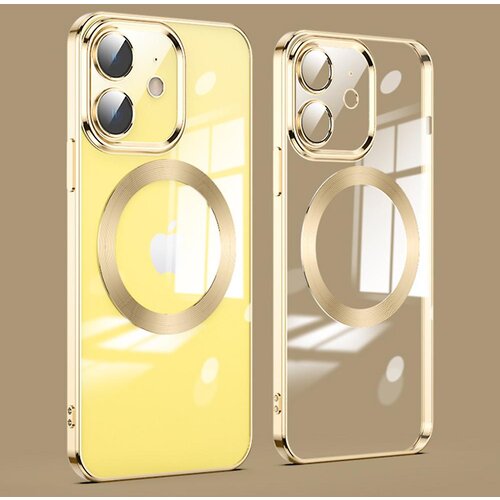 INORCO Za iPhone 11 Funda magnetica para teléfono Protector de lente de vidrio Acrílico + TPU Galvanoplastia transparente Cubierta de teléfono transparente, (22035378) Cene