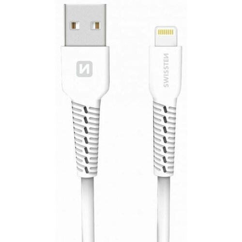 Swissten USB Data Cable 1m Lightning (Bela) Slike