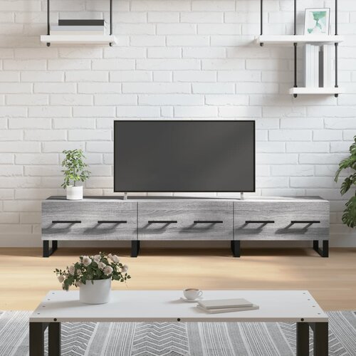 VidaXL TV omarica siva sonoma 150x36x30 cm inženirski les Slike