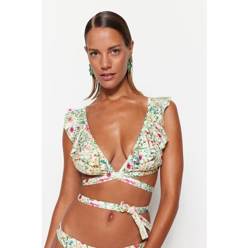 Trendyol Bikini Top - Multicolored - Floral Slike