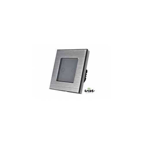 Wifi pametni prekidač, aluminijumski panel srebrni - 2 tastera WP0041 Slike