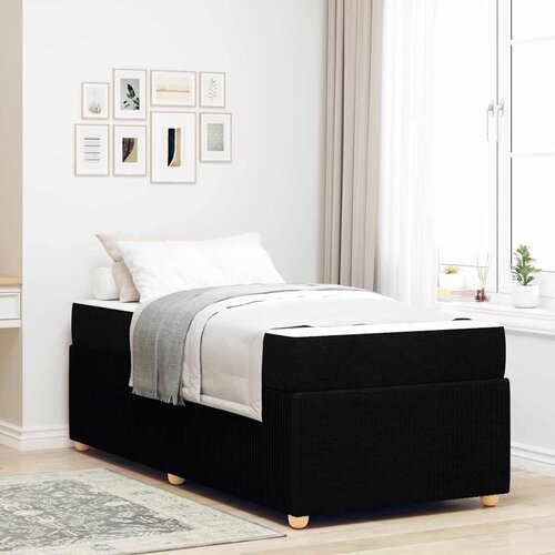 vidaXL Krevetna konstrukcija Ostalo Crna 100 x 200 cm tkanina Cene