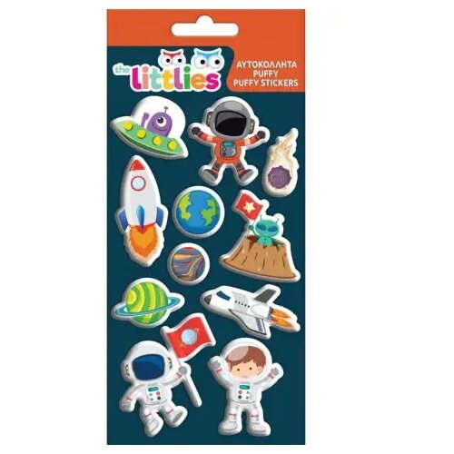 Luna The Littlies: Svemirske 3D naljepnice set na listu 10x22 cm Cene