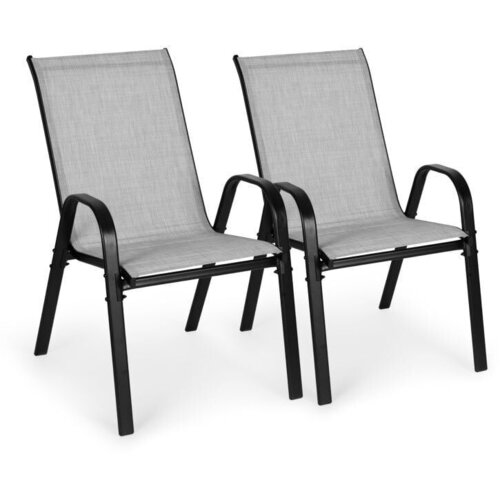 MULTIGARDEN set od 2 ba&scaron;tenske stolice, sive Cene