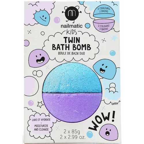 Nailmatic Kids bomba za kupanje Blue + Violet 2x85 g