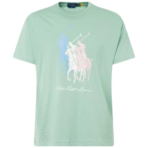 Polo Ralph Lauren Majica plava / pastelno zelena / roza / bijela