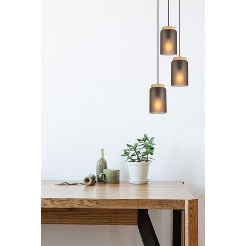 Toolight Viseća Lampa APP1811-3CPR Frosted Grey Slike
