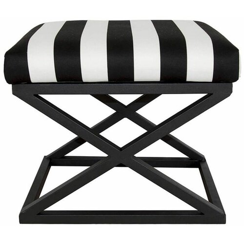 Atelier Del Sofa capraz - black, white blackwhite pouffe Slike