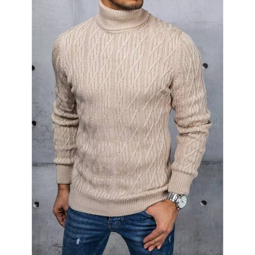 DStreet Men&amp;#039;s beige sweater WX1976 Slike