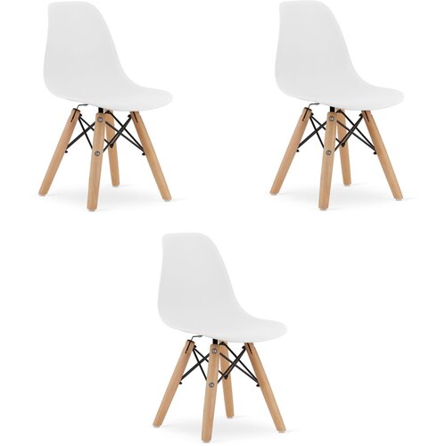 Brandless Stol ZUBI - bel x 3, (22044546) Cene