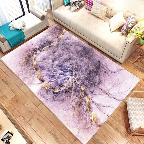  Tepih  sa gumenom podlogom 140x220cm - ljubičasti mermer, TG-3071 Cene