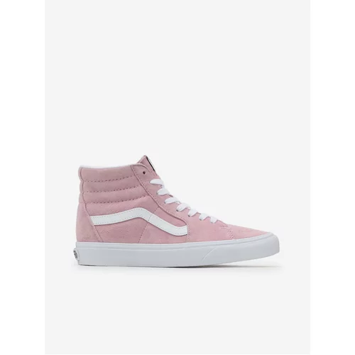 Vans Pink Womens Ankle Suede Sneakers UA SK8-Hi - Women