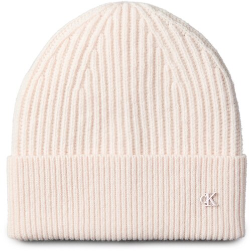 Calvin Klein Kapa Ck Metal Wool Beanie LV04D8032G &amp;Eacute;cru Slike