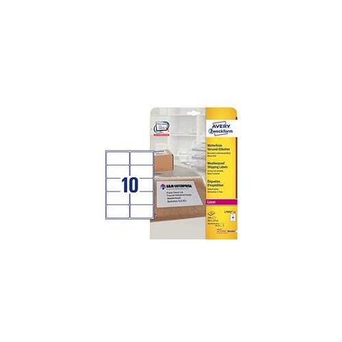 Avery Zweckform Etikete za B4/C4 ovojnice, odporne proti vremenu 99,1 x 57 mm Slike