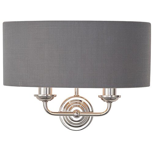  Endon 94406 - Zidna svetiljka HIGHCLERE 2xE14/40W/230V tamno siva/sjajni hrom Cene