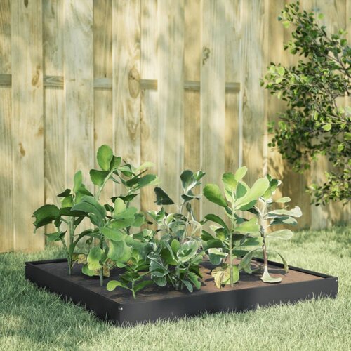 vidaXL Visoka greda antracit 100x100x18,5 cm jeklo Cene