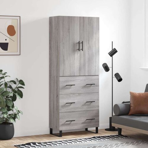  Visoka komoda siva sonome 69 5x34x180 cm od konstruiranog drva Cijene