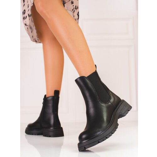 SHELOVET Ankle boots women&amp;#039;s black on the platform Slike