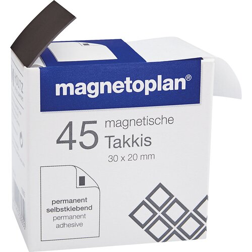 magnetoplan Samolepilne magnetne ploščice, DxŠ 30 x 20 mm, v podajalniku, DE 450 kosov Cene