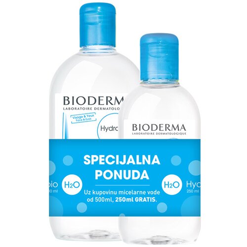 Bioderma Hydrabio H2O Micelarna voda za dehidriranu osetljivu kožu 500ml+250ml gratis Cene